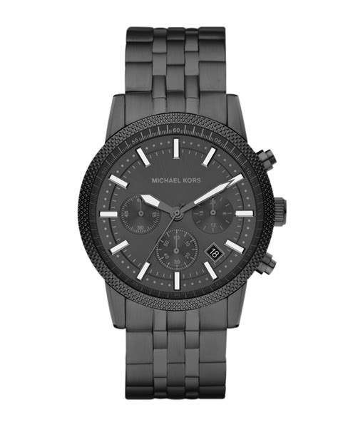 michael kors oversized runway watch sale|Michael Kors black men's watch.